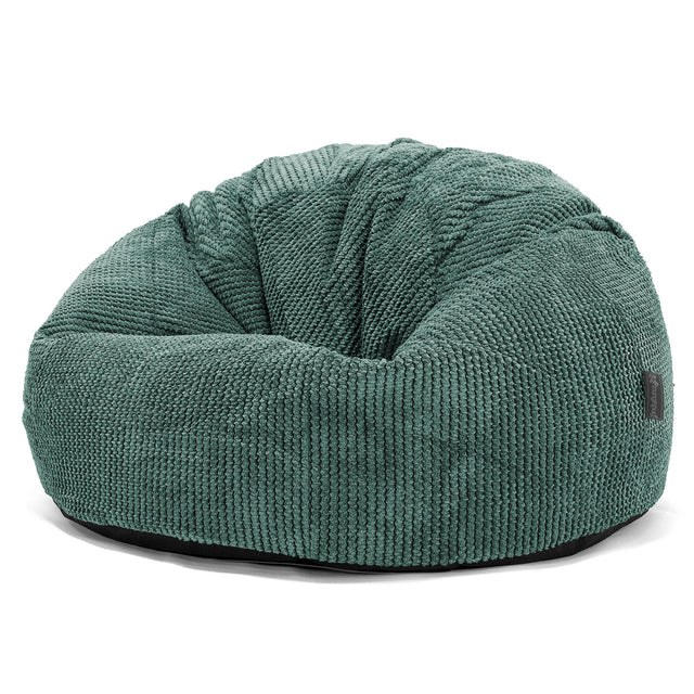 Klassieke Zitzak Stoel - Pompom Mosgroen 01