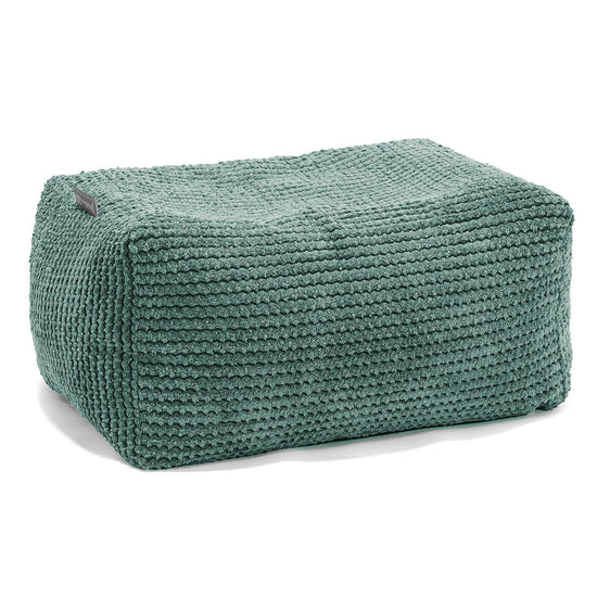 Kleine Voetenbank - Pompom Mosgroen 01