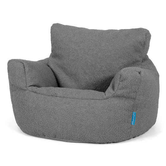 Kleuterfauteuil Zitzak 1-3 jaar oud - Boucle Grijs 01