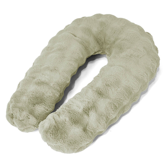 Knuffelkussen - Namaakbont Bubble Saliegroen 01