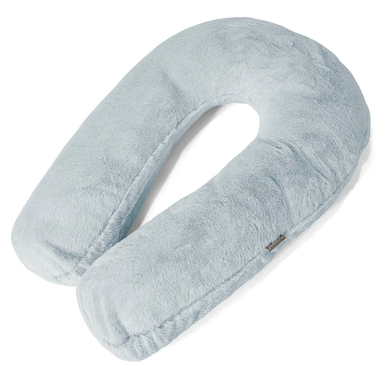 Knuffelkussen - Nepkonijnenbont Stoffig Blauw 01