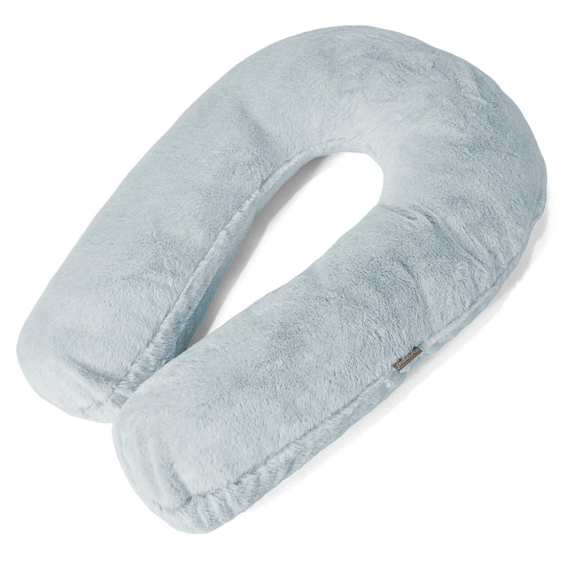 Knuffelkussen - Nepkonijnenbont Stoffig Blauw 01