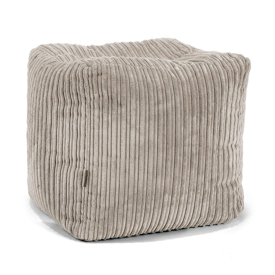 Kubus Voetenbank Pouf - Corduroy Mink 01