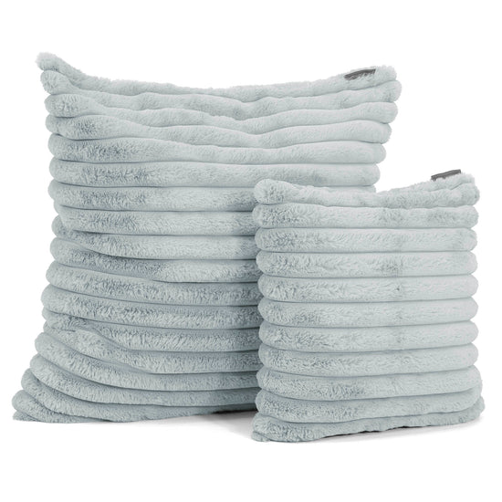 Kussenhoes 47 x 47cm - Ultra Pluche Corduroy Eendenei Blauw 02