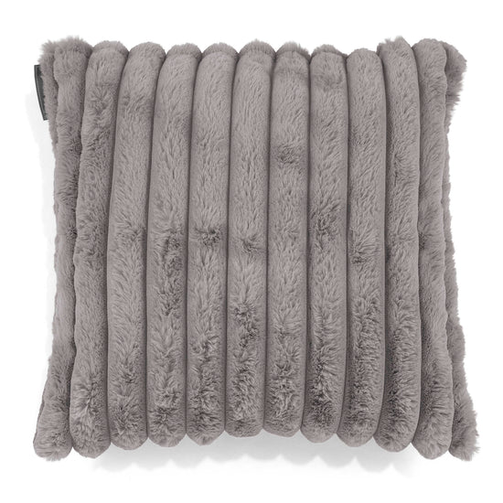 Kussenhoes 47 x 47cm - Ultra Pluche Corduroy Grijs 01