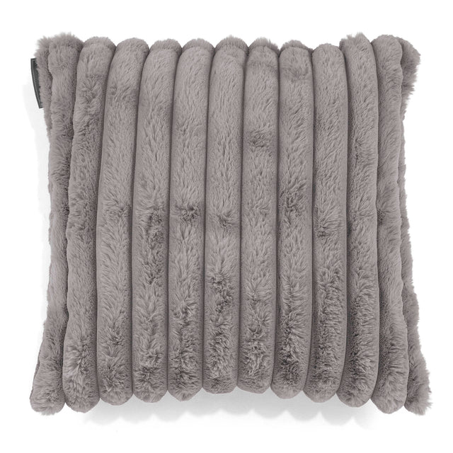 Kussenhoes 47 x 47cm - Ultra Pluche Corduroy Grijs 01