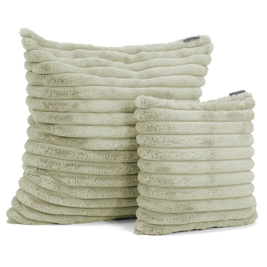 Kussenhoes 47 x 47cm - Ultra Pluche Corduroy Saliegroen 02
