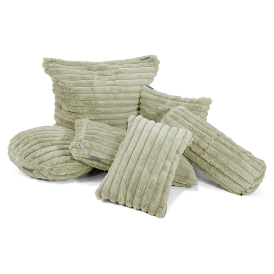 Kussenhoes 47 x 47cm - Ultra Pluche Corduroy Saliegroen 03