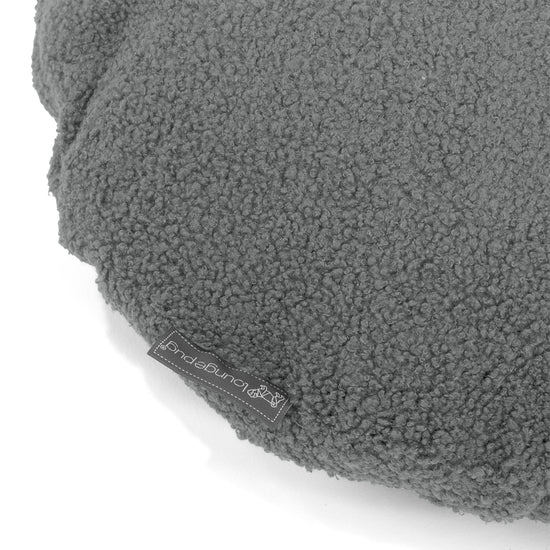 Kussenhoes Rond 50cm - Boucle Grijs 02