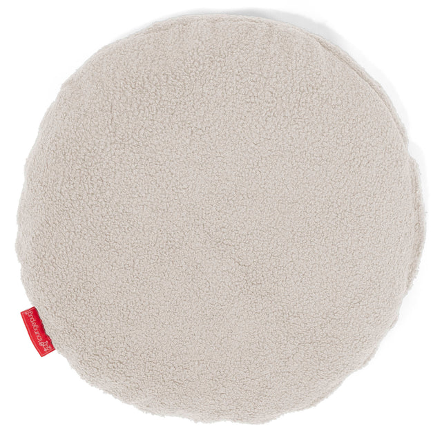 Kussenhoes Rond 50cm - Boucle Ivoor 01