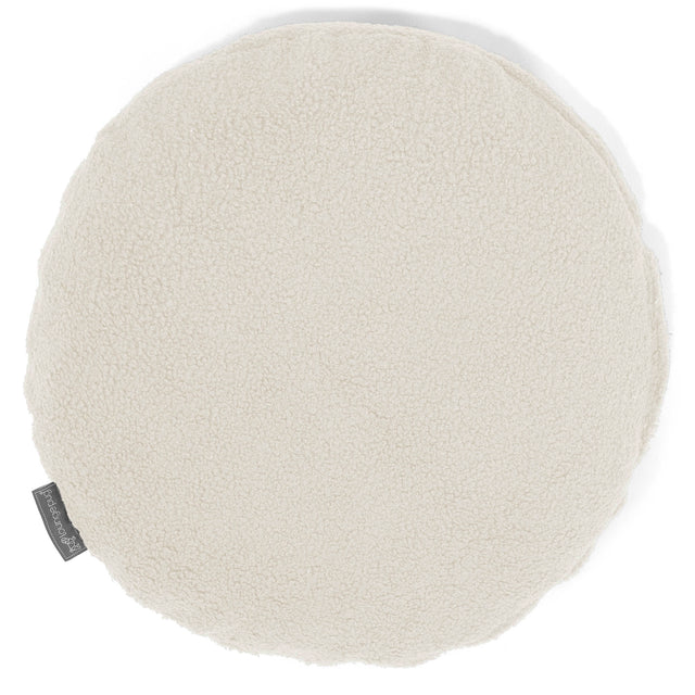 Kussenhoes Rond 50cm - Boucle Ivoor 01