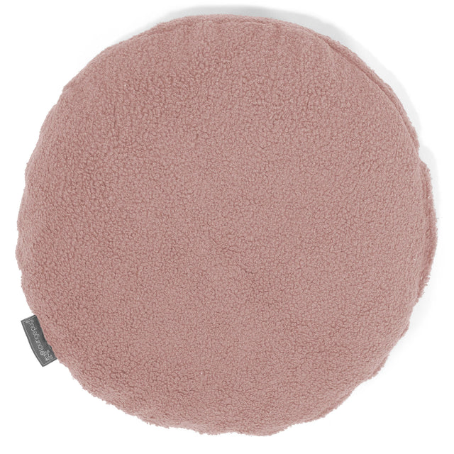 Kussenhoes Rond 50cm - Boucle Roze 01
