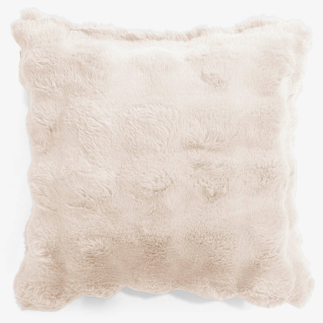 Kussenhoes 47 x 47cm - Namaakbont Bubble Crème 01