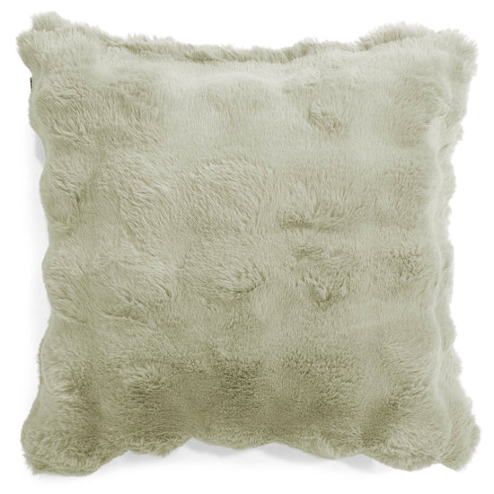 Kussenhoes 47 x 47cm - Namaakbont Bubble Saliegroen 01