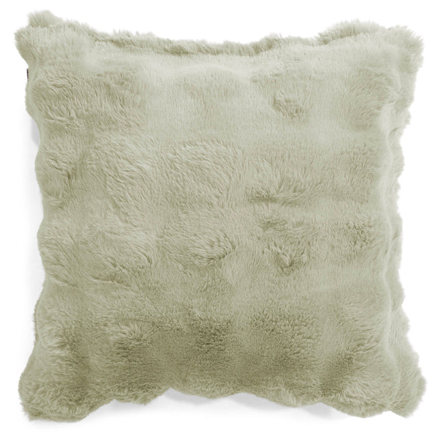 Kussenhoes 47 x 47cm - Namaakbont Bubble Saliegroen 01