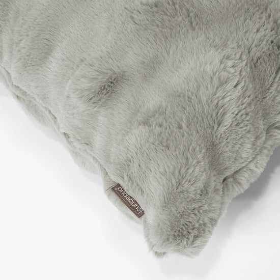 Kussenhoes 47 x 47cm - Namaakbont Bubble Saliegroen 02