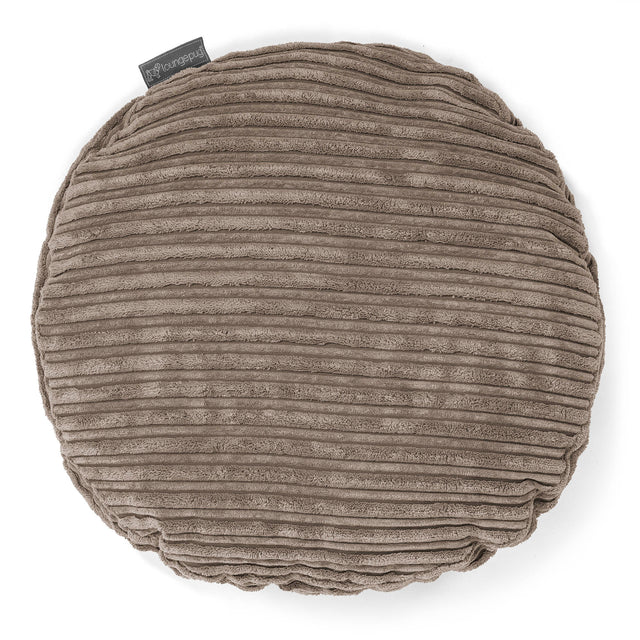 Kussenhoes Rond 50cm - Corduroy Beigegrijs 01