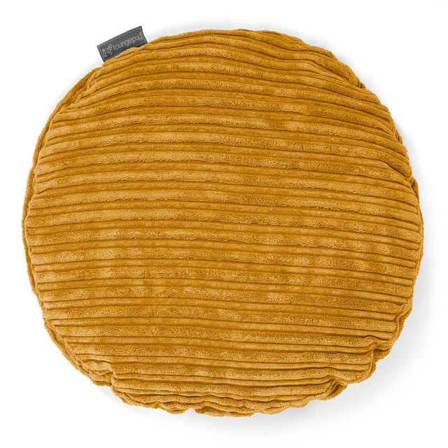 Kussenhoes Rond 50cm - Corduroy Gouden Honing 01