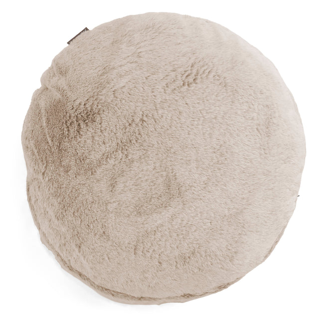 Kussenhoes Rond 50cm - Nepkonijnenbont Goudbruin 01