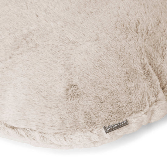 Kussenhoes Rond 50cm - Nepkonijnenbont Goudbruin 02