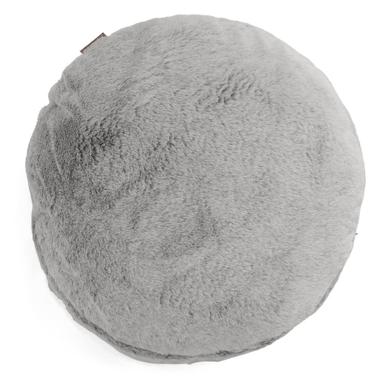 Kussenhoes Rond 50cm - Nepkonijnenbont Lichtgrijs 01