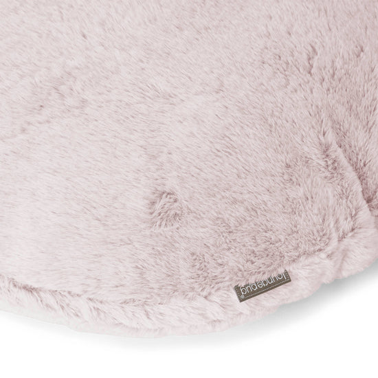 Kussenhoes Rond 50cm - Nepkonijnenbont Stoffig Roze 02