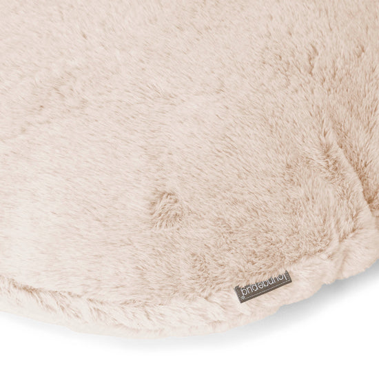 Kussenhoes Rond 50cm - Nepkonijnenbont Wit 02
