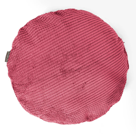 Kussenhoes Rond 50cm - Pompom Pastelrood 01