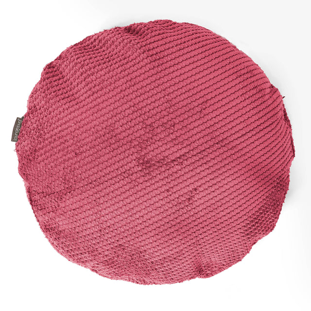 Kussenhoes Rond 50cm - Pompom Pastelrood 01