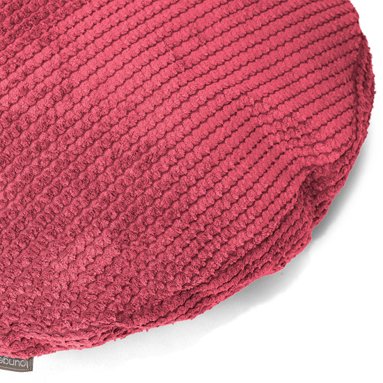 Kussenhoes Rond 50cm - Pompom Pastelrood 02