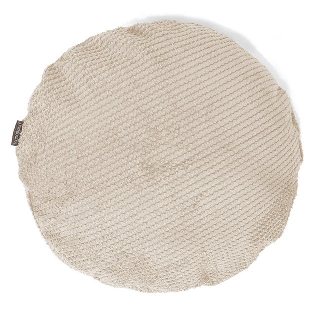 Kussenhoes Rond 50cm - Pompom Crème 01