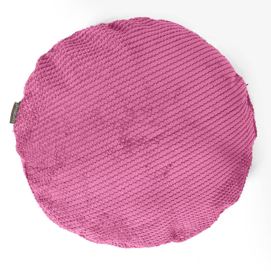 Kussenhoes Rond 50cm - Pompom Roze 01