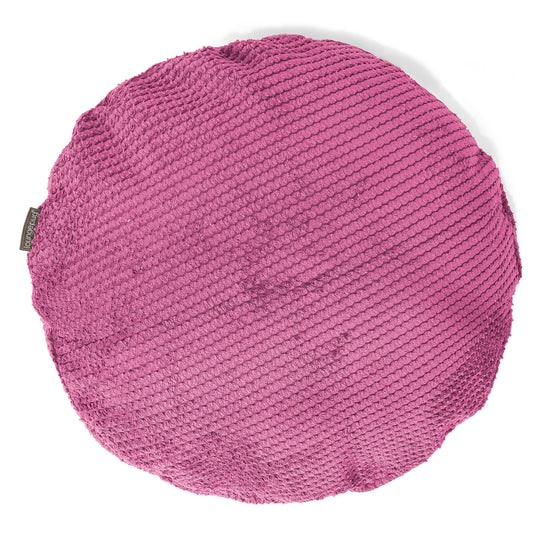 Kussenhoes Rond 50cm - Pompom Roze 01