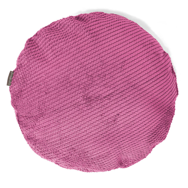 Kussenhoes Rond 50cm - Pompom Roze 01