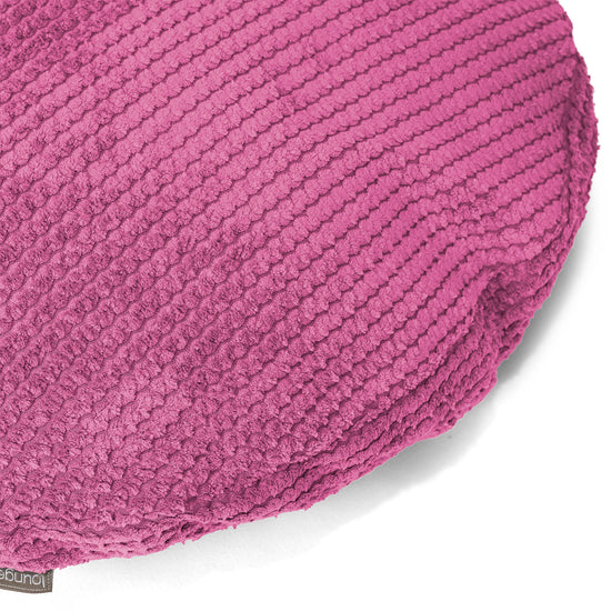 Kussenhoes Rond 50cm - Pompom Roze 02