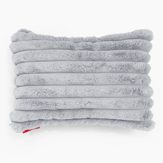 Langwerpige Kussenhoes 35 x 50cm - Ultra Pluche Corduroy Eendenei Blauw 01