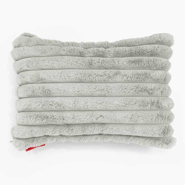 Langwerpige Kussenhoes 35 x 50cm - Ultra Pluche Corduroy Saliegroen 01