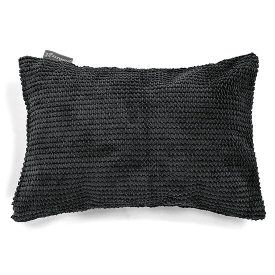 Langwerpige Kussenhoes 35 x 50cm - Pompom Zwart 01