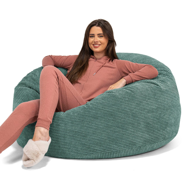 Mammoet Zitzak Bank - Pompom Mosgroen 01