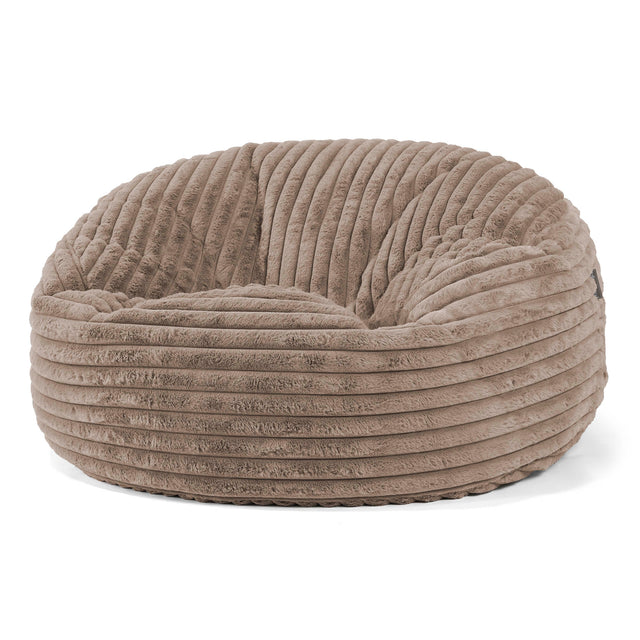 Mammoet Zitzak Bank - Ultra Pluche Corduroy Mink 01
