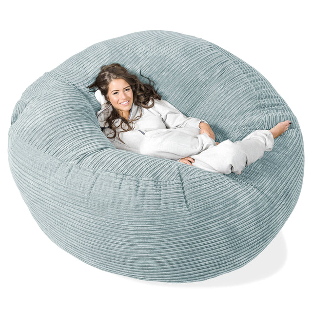 Mega-Mammoet Zitzak Bank - Corduroy Mintgroen 01