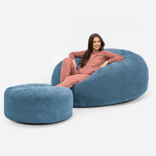 Mega-Mammoet Zitzak Bank - Pompom Sky 02