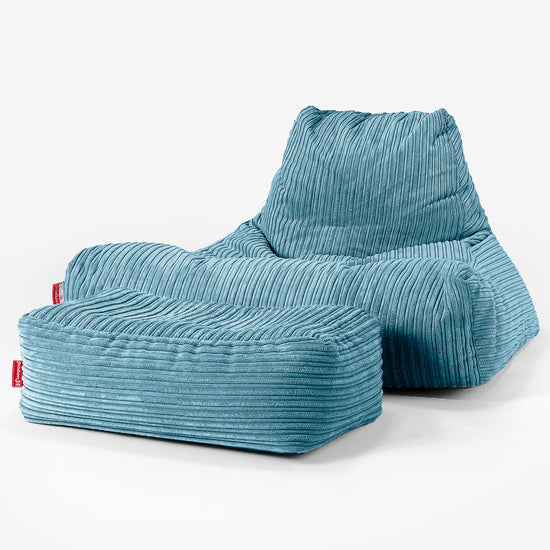 Mega-stoel Zitzak - Corduroy Petrol 02