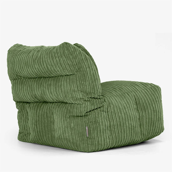 Modulaire Zitzakbank, Linker Hoekmodule - Corduroy Bosgroen 03