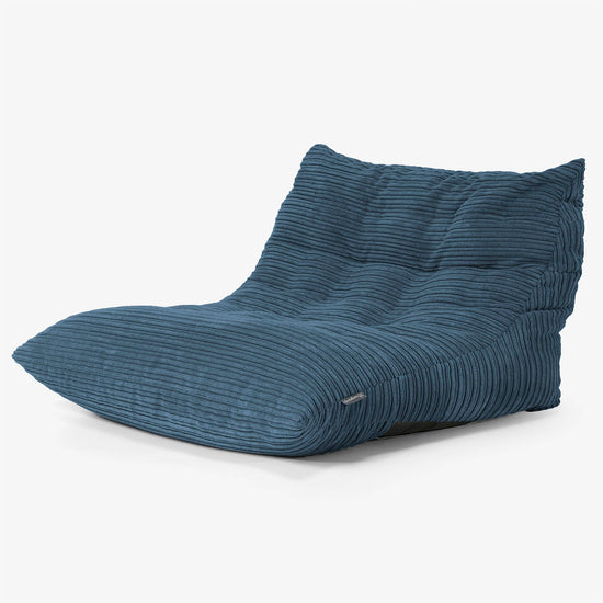 Noah Vloer Zitzakstoel - Corduroy Marineblauw 02