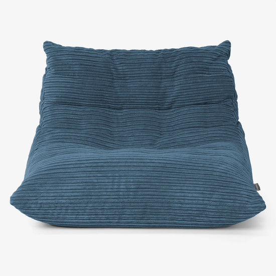 Noah Vloer Zitzakstoel - Corduroy Marineblauw 01