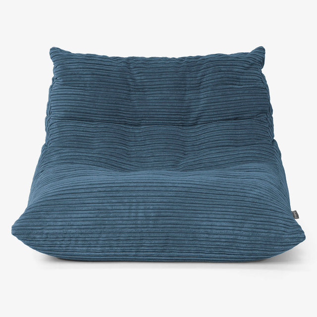 Noah Vloer Zitzakstoel - Corduroy Marineblauw 01