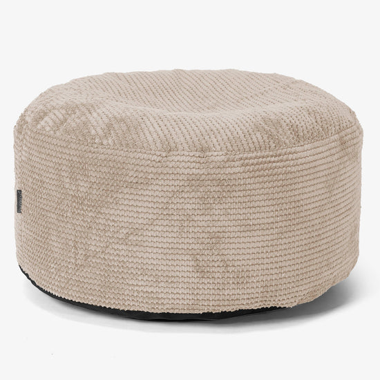 Ottoman Poef met Dienblad - Pompom Crème 02