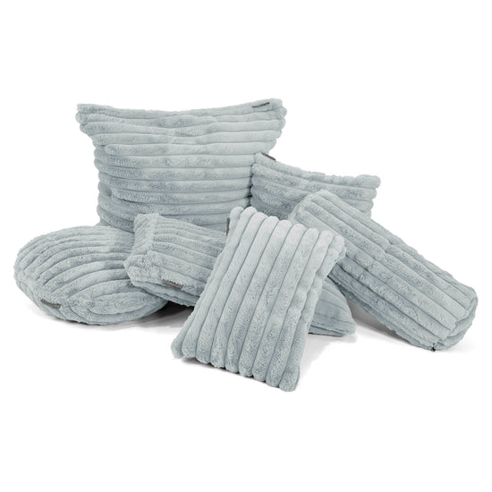 Rolkussenhoes 20 x 55cm - Ultra Pluche Corduroy Eendenei Blauw 03