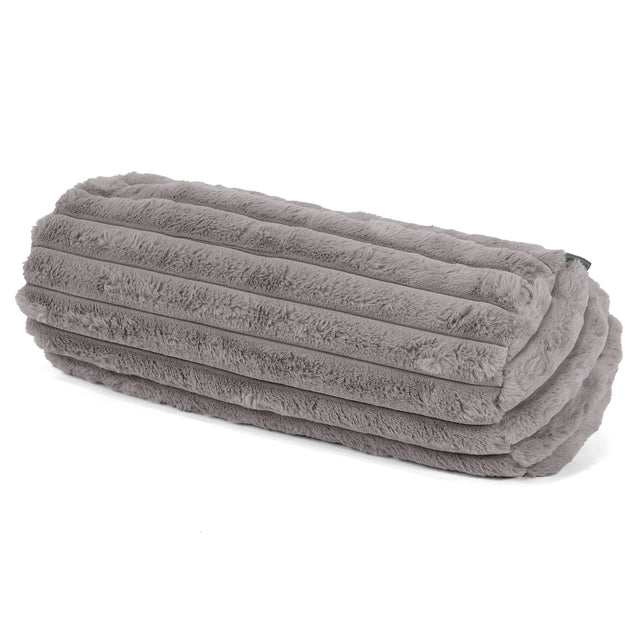 Rolkussenhoes 20 x 55cm - Ultra Pluche Corduroy Grijs 01